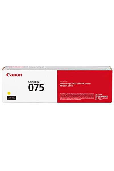 Canon Toner 075Y, 1,300 pages (Yellow)
