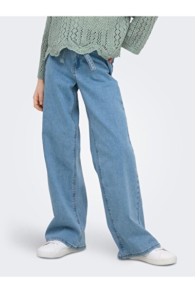 Kids Only Jeans mit weitem Bein KOGFREE Mittlere Taille Weiter Beinschnitt Jeans