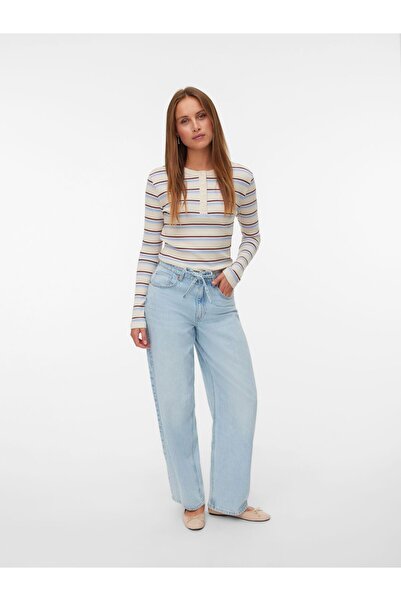 Vero Moda Mom Jeans VMESTELLE Hohe Taille Barrel Fit Jeans