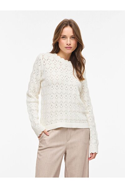 VILA Strickpullover VILOWEN Pointelle