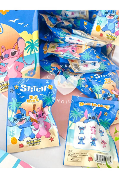 ÖZ OFİS Stitch 3D Mini Figür Silgi - Sürpriz Silgi - Paketli - İz Bırakmaz - ...