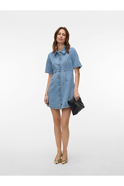 Vero Moda Jeanskleid VMDAISY Kurzes Kleid