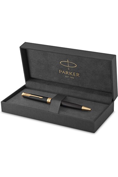 Parker Sonnet Black Matte Finish Gold Trim Ballpoint Pen |   Gift Box | 2920