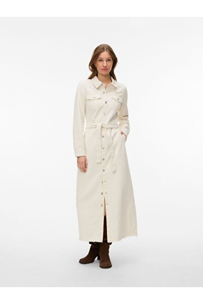 Vero Moda Jeanskleid VMMOLLY Langes Kleid