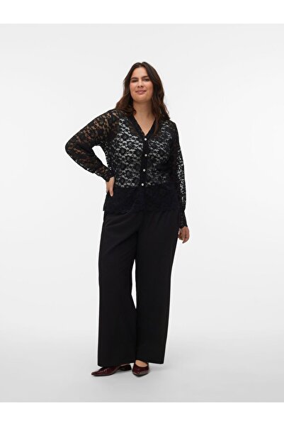 Veromoda Curve Hose mit weitem Beinschnitt VMCDALLAS Hohe Taille Hose