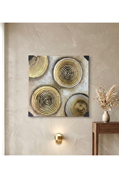 HomeNew 🎨 Modern wall art "Liquid Gold Circles" - Luxury that redefines your...