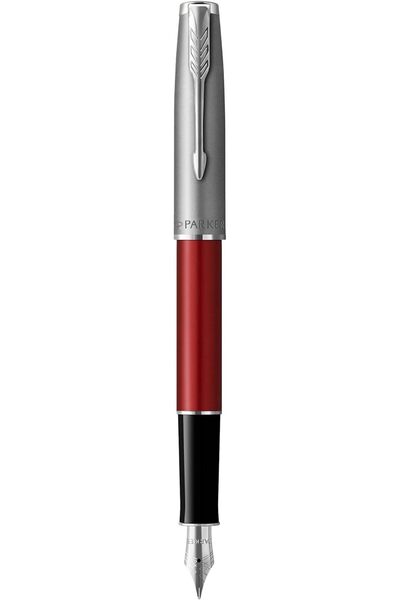 Parker Sonnet Essentials Red Chrome Plated Steel Fountain Pen | Gift Box | 9929