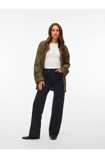 Vero Moda Weit geschnitten VMTESSA-STRETCH Hohe Taille Weiter Beinschnitt Jeans