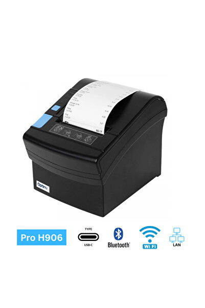 OptimX Термопринтер за термален бележки Pro H906, 80 мм, скорост на печат 260...