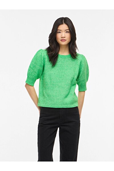 VILA Strickoberteil VIBIBBI Kurzärmeliges