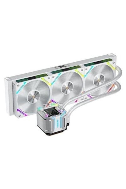 1ST PLAYER Cooler CPU Thunderstorm TS4 360, iluminare aRGB, 3 x 120mm (Alb)