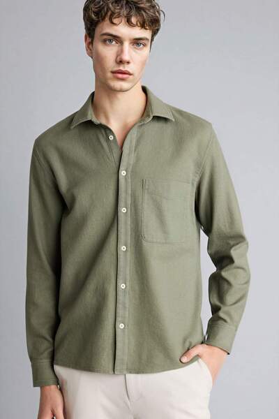 DeFacto 100% Cotton Shirt G7021Ax26Sm