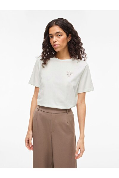 VILA T-Shirt VISUNI Baumwoll