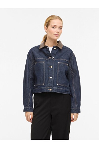 VILA Jeansjacke VILOVA Geknöpfte