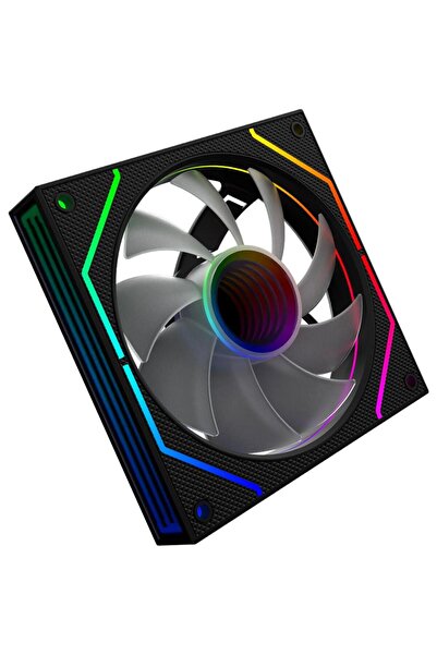 AQIRYS Cetus 4P-12SLI26-ARGB fan, 120mm, aRGB lighting, 1200rpm (Black)