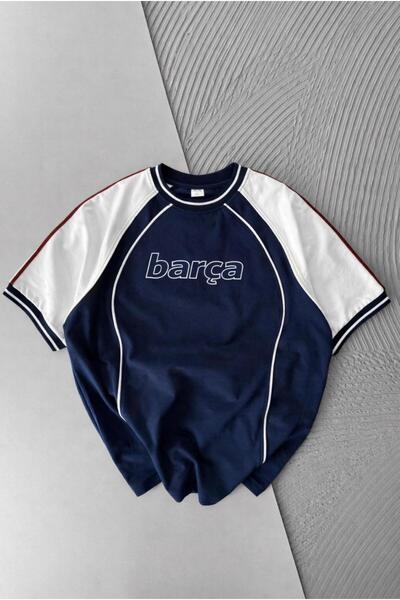 KUN SPORTSWEAR Βίντατζ ρετρό μπλουζάκι με σχέδιο νοσταλγίας oversized