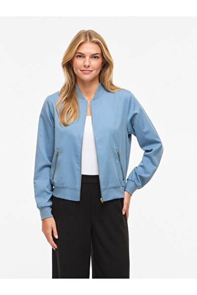 VILA Bomberjacke VIBUBBLE Reißverschluss
