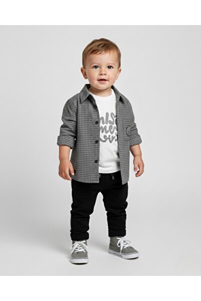 VEGAMOD Festive Baby Boy Shirt J Jogger Pants with Pants, Stylish Triple Set ...