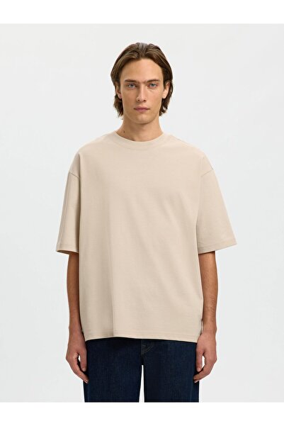 SELECTED T-Shirt mit Rundhalsausschnitt 100% Baumwoll