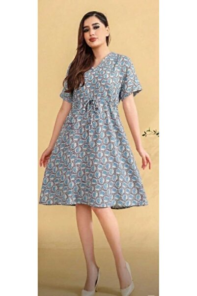 BRK Women's short dress with a stylish design, short sleeves, and a Puffer wa...