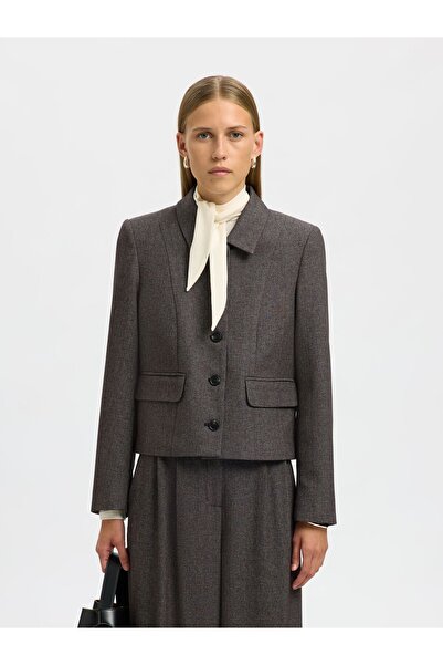 SELECTED Slim Fit Blazer Cropped