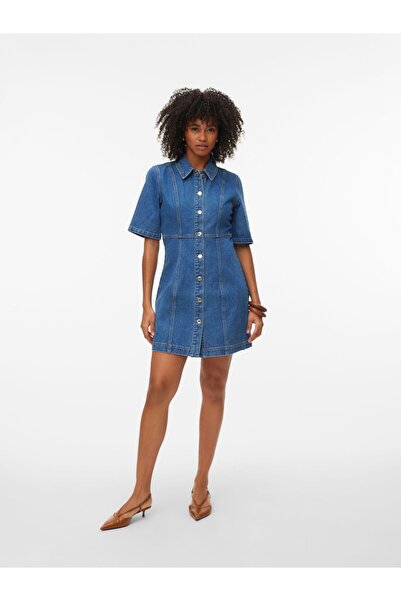 Vero Moda Jeanskleid VMDAISY Kurzes Kleid