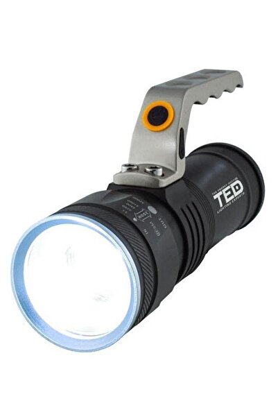 TED Electric Μεταλλικός φακός LED TED-HLL204, 10W (Μαύρος)