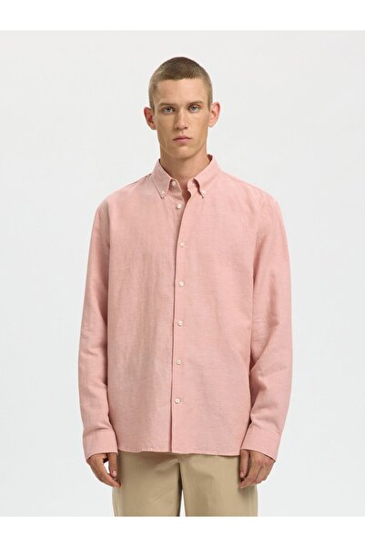 SELECTED Bluse aus Leinengemisch Regular Fit