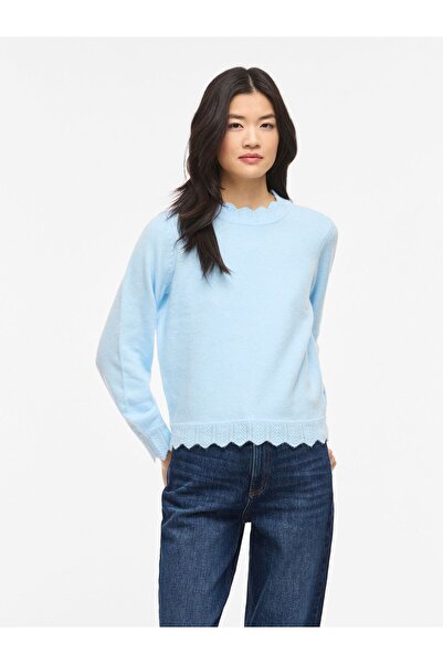 VILA Strickpullover VINIKOLINA Stehkragen