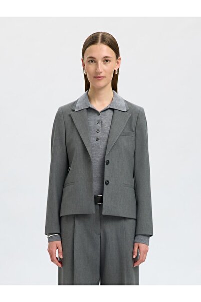 SELECTED Einreihiger Blazer Cropped