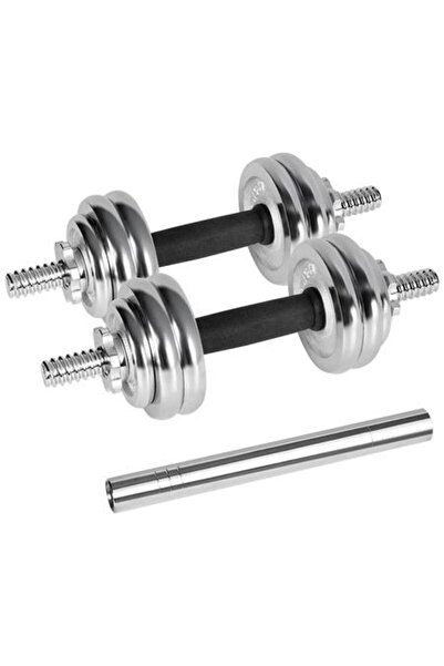 Rebel Set gantere reglabile Active RBA-2326-15, 15 kg (Argintiu)