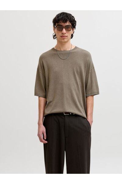 Jack & Jones Premium Gestricktes T-Shirt Einfarbig Gestricktes T-Shirt
