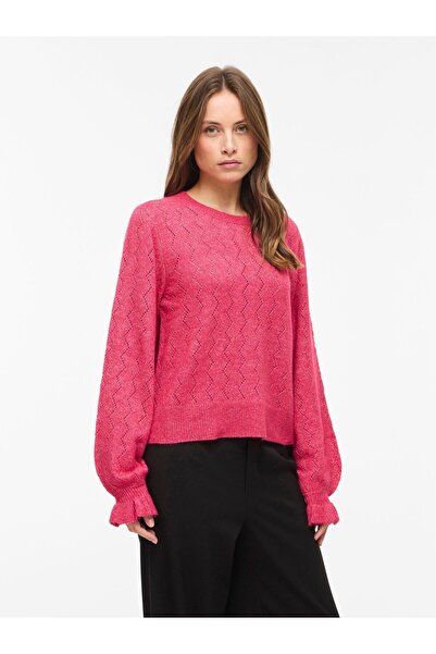 VILA Strickpullover VISALSA Langärmeliger