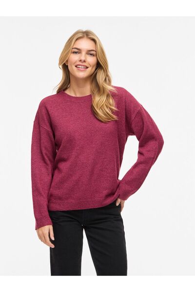 VILA Strickpullover VILIGA Rundhals