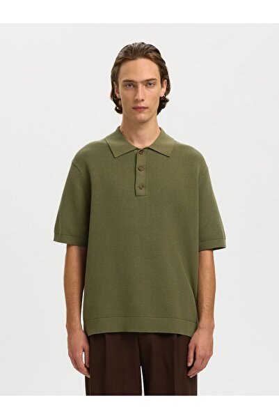 SELECTED Polohemd aus Strick Relaxed Fit