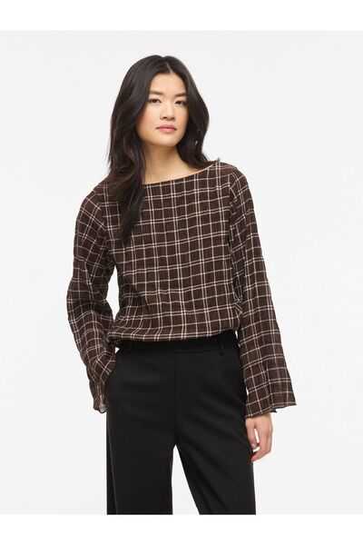 VILA Oberteil mit langen Ärmeln VIEBLA Gemustertes