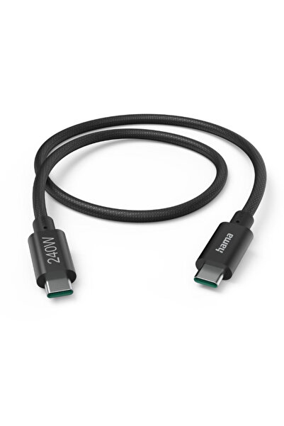 Hama Cablu de date Full-Featured, USB-C - USB-C, 240W, USB 3.2, 1.5m (Negru)