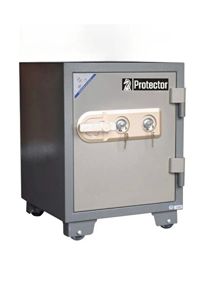 Protector Fire and burglar resistant key safe with wheels, featuring an inter...