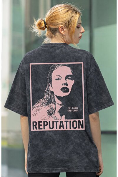 SEVBANO Μπλουζάκι Taylor Swift Reputation Singer με στάμπα στην πλάτη, Unisex...