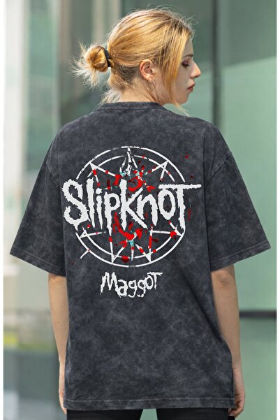 SEVBANO Slipknot Maggot rok metal muzički bend, unisex majica sa leđnim print...