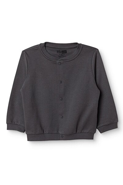 ebebek Hello Baby HelloBaby Erkek Bebek Basic Hırka Bisiklet Yaka Uzun Kol