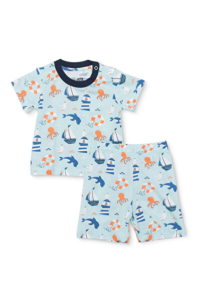 ebebek Hello Baby HelloBaby Erkek Bebek Pijama Takımı Hayvan Baskılı Bisiklet...