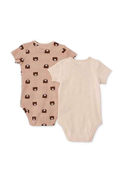 ebebek Hello Baby HelloBaby Erkek Bebek 2li Body Hayvan Baskılı Çıtçıtlı Çıtç...