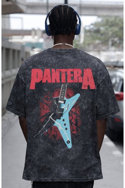 SEVBANO Σχέδιο μπλουζάκι Pantera Rock Metal Music Band με στάμπα στην πλάτη, ...