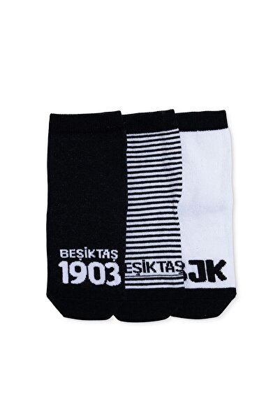 Beşiktaş Erkek Bebek 3lü Soket Çorap Lisans Baskılı
