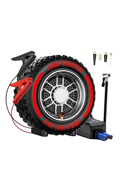 BEKAZE 5000A 4’ü 1 Arada Jump Starter 20000 mAh Powerbank 150 PSI Hava Kompre...