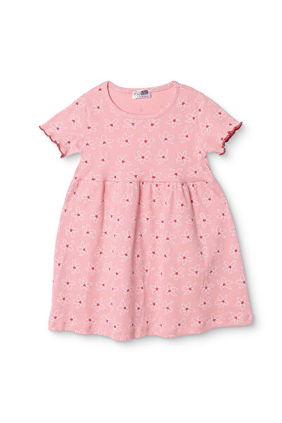 ebebek Hello Baby HelloBaby Kız Bebek Elbise Çiçek Baskılı Düğmeli Bisiklet Y...