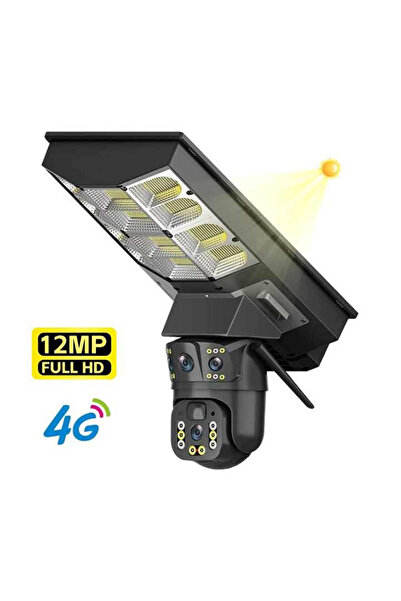 arwil V380 Smart Solar Camera with Intelligent PTZ, 4MP, LED Light, 4G Connec...