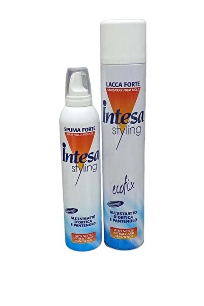 Intesa Hair Care Set: Italian Hairspray 500ml + Professional Styling Foam 300ml