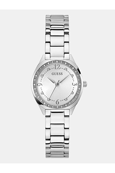 Guess Ladies Silver Tone Analog Watch